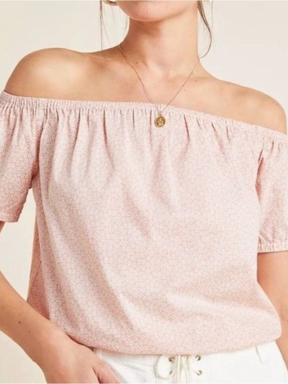Frye x Anthropologie “Elspeth” Off the Shoulder Top
